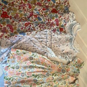 Bella Bliss Floral Embroidered Dresses - 2T